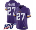Minnesota Vikings #27 Jayron Kearse Purple Team Color Vapor Untouchable Limited Player 100th Season Football Jersey