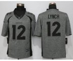 Denver Broncos #12 Paxton Lynch Stitched Gridiron Gray Limited Jersey