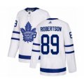 Toronto Maple Leafs #89 Nicholas Robertson Authentic White Away Hockey Jersey