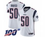 New England Patriots #50 Chase Winovich White Vapor Untouchable Limited Player 100th Season Football Jersey