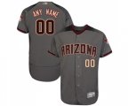 Arizona Diamondbacks Customized Grey Road Authentic Collection Flex Base Baseball Jersey