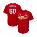 St. Louis Cardinals #60 John Brebbia Authentic Red Alternate Cool Base Baseball Player Jersey