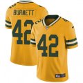 Green Bay Packers #42 Morgan Burnett Limited Gold Rush Vapor Untouchable NFL Jersey