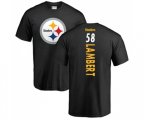 Pittsburgh Steelers #58 Jack Lambert Black Backer T-Shirt