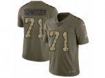 Atlanta Falcons #71 Wes Schweitzer Limited Olive Camo 2017 Salute to Service NFL Jersey