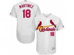 St. Louis Cardinals #18 Carlos Martinez White Flexbase Authentic Collection MLB Jersey