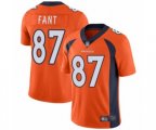 Denver Broncos #87 Noah Fant Orange Team Color Vapor Untouchable Limited Player Football Jersey