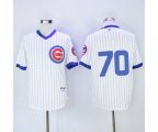 MLB 1980 Chicago Cubs #70 Joe Maddon Mitchell & Ness White Authentic Throwback Jersey