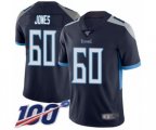 Tennessee Titans #60 Ben Jones Navy Blue Team Color Vapor Untouchable Limited Player 100th Season Football Jersey