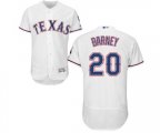 Texas Rangers #20 Darwin Barney White Home Flex Base Authentic Collection MLB Jersey
