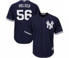 New York Yankees Jonathan Holder Replica Navy Blue Alternate Baseball Player Jersey