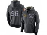 New York Giants #56 Lawrence Taylor Stitched Black Anthracite Salute to Service Player Performance Hoodie