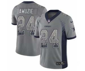 Dallas Cowboys #24 Chidobe Awuzie Limited Gray Rush Drift Fashion NFL Jersey