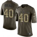 New Orleans Saints #40 Delvin Breaux Elite Green Salute to Service NFL Jersey
