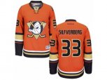 Anaheim Ducks #33 Jakob Silfverberg Authentic Orange Third NHL Jersey