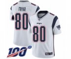 New England Patriots #80 Irving Fryar White Vapor Untouchable Limited Player 100th Season Football Jersey