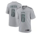 Philadelphia Eagles #6 DeVonta Smith Gray Atmosphere Fashion Stitched Game Jersey