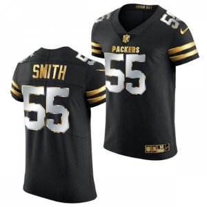 Green Bay Packers #55 Za\'Darius Smith Nike 2020-21 Black Golden Edition Jersey