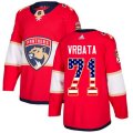 Florida Panthers #71 Radim Vrbata Authentic Red USA Flag Fashion NHL Jersey