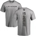 Los Angeles Kings #15 Andy Andreoff Ash Backer T-Shirt