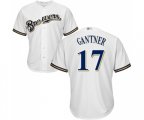Milwaukee Brewers #17 Jim Gantner Replica White Alternate Cool Base Baseball Jersey