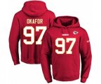 Kansas City Chiefs #97 Alex Okafor Red Name & Number Pullover Hoodie