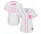 Women's San Francisco Giants #22 Will Clark Authentic White Fashion Cool Base Baseball Jersey