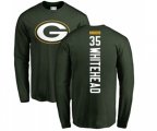 Green Bay Packers #35 Jermaine Whitehead Green Backer Long Sleeve T-Shirt