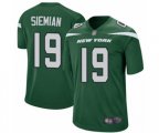 New York Jets #19 Trevor Siemian Game Green Team Color Football Jersey