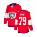 Florida Panthers #79 Cole Schwindt Authentic Red Home Hockey Jersey
