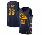 Cleveland Cavaliers #33 Shaquille O'Neal Authentic Navy Basketball Jersey - 2019-20 City Edition