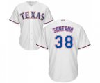 Texas Rangers #38 Danny Santana Replica White Home Cool Base Baseball Jersey