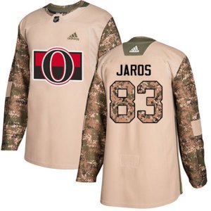 Ottawa Senators #83 Christian Jaros Authentic Camo Veterans Day Practice NHL Jersey