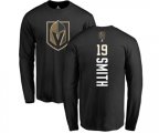 Vegas Golden Knights #19 Reilly Smith Black Backer Long Sleeve T-Shirt