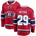 Montreal Canadiens #29 Ken Dryden Authentic Red Home Fanatics Branded Breakaway NHL Jersey