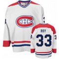 CCM Montreal Canadiens #33 Patrick Roy Premier White Throwback NHL Jersey