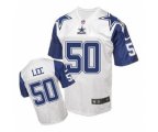 Dallas Cowboys #50 Sean Lee Throwback white jerseys
