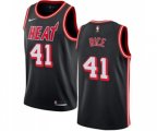 Miami Heat #41 Glen Rice Authentic Black Black Fashion Hardwood Classics Basketball Jersey