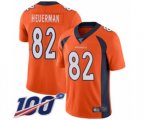 Denver Broncos #82 Jeff Heuerman Orange Team Color Vapor Untouchable Limited Player 100th Season Football Jersey