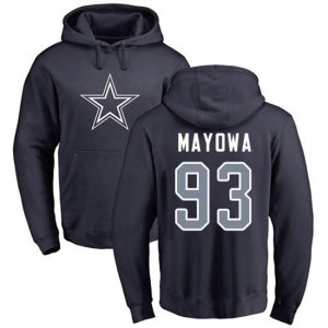 Dallas Cowboys #93 Benson Mayowa Navy Blue Name & Number Logo Pullover Hoodie