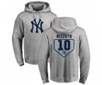 New York Yankees #10 Phil Rizzuto Replica Grey Salute to Service Baseball Hoodie