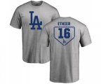 Los Angeles Dodgers #16 Andre Ethier Replica Royal Gray Alternate Cool Base Baseball T-Shirt