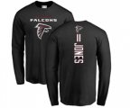 Atlanta Falcons #11 Julio Jones Black Backer Long Sleeve T-Shirt