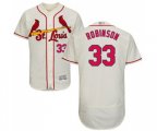 St. Louis Cardinals #33 Drew Robinson Cream Alternate Flex Base Authentic Collection Baseball Jersey
