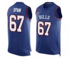 Buffalo Bills #67 Quinton Spain Limited Royal Blue Player Name & Number Tank Top Football Jersey