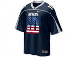 2016 US Flag Fashion Nevada Wolf Pack Colin Kaepernick #10 WAC Patch College Football Jerseys - Blue