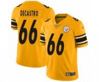 Pittsburgh Steelers #66 David DeCastro Limited Gold Inverted Legend Football Jersey
