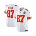 Kansas City Chiefs #87 Travis Kelce White 2023 F.U.S.E. Vapor Untouchable Limited Stitched Jersey