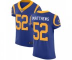 Los Angeles Rams #52 Clay Matthews Royal Blue Alternate Vapor Untouchable Elite Player Football Jersey
