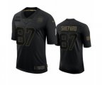 New York Giants #87 Sterling Shepard Black 2020 Salute to Service Limited Jersey